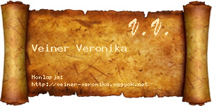 Veiner Veronika névjegykártya